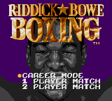 Riddick Bowe Boxing Title Screen